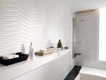 Перламутровая настенная плитка для ванной комнаты Катар от Porcelanosa Перламутровая настенная плитка для ванной комнаты Катар от Porcelanosa