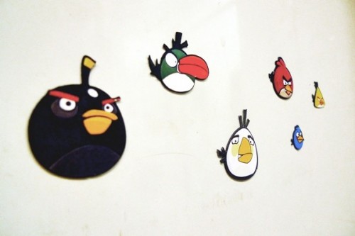 Магниты для холодильника в стиле Angry birds