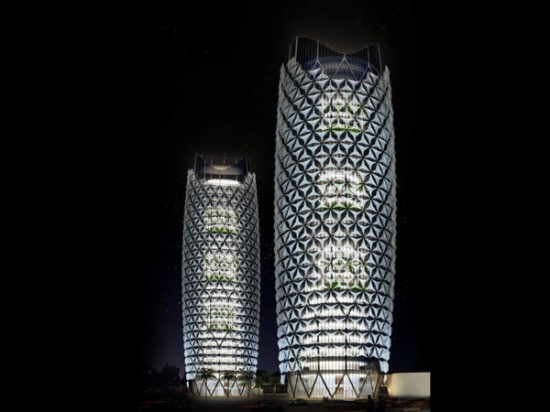 Умная система затенения на Al Bahar Абу-Даби Towers